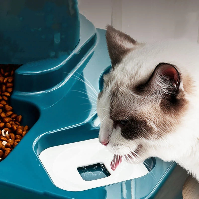 Cat & Dog Feeder – Wet & Dry Food Storage Dispenser