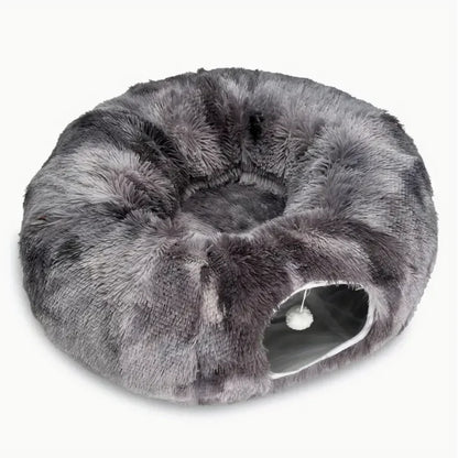 Kylinsure Plush Cat Tunnel Bed