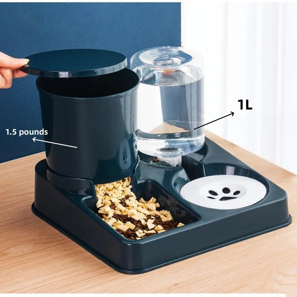 Cat & Dog Feeder – Wet & Dry Food Storage Dispenser