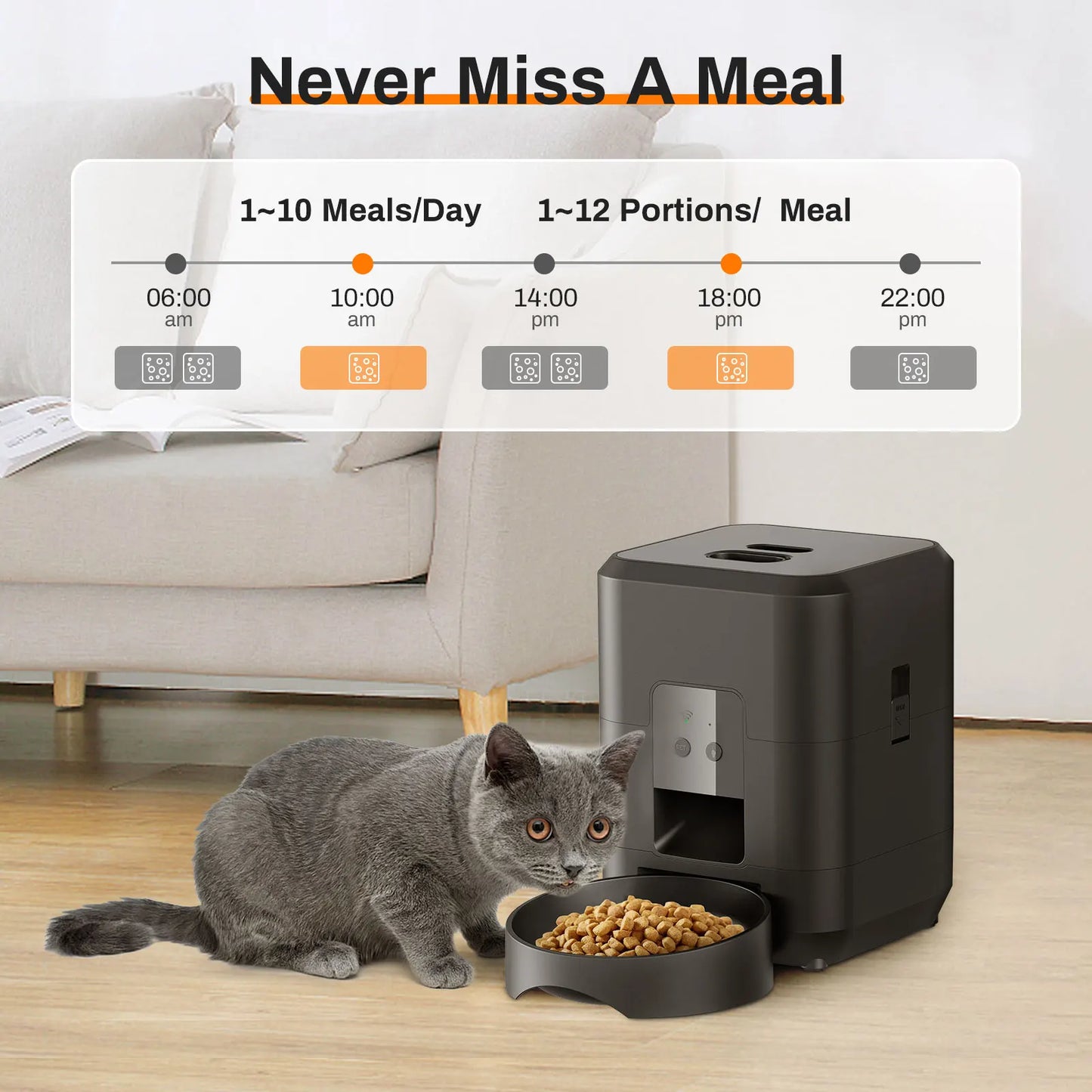 Smart Cat & Dog Feeder – Quantitative Food Dispenser