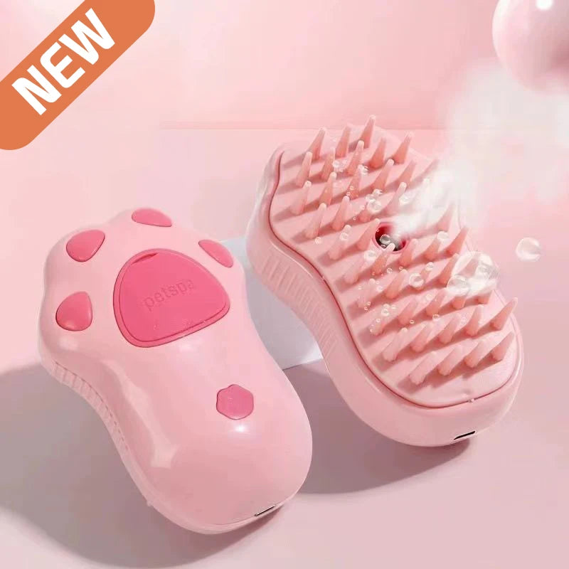 Electric Steam Pet Brush – Massage & Hair Removal