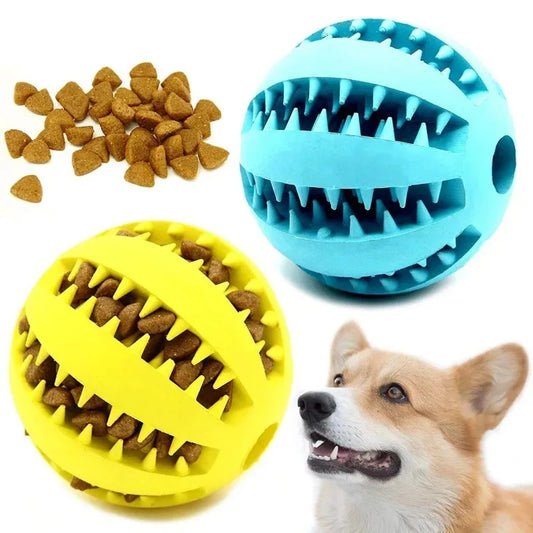 Natural Rubber Dog Chew Ball  Extra-Tough Treat & Chew Ball
