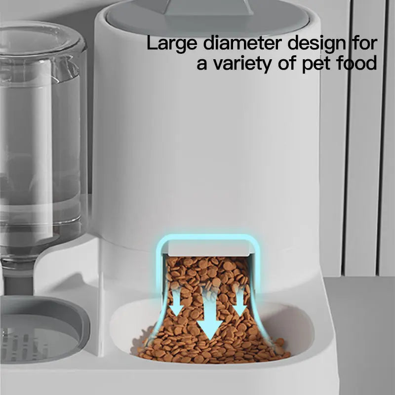 Gravity-Fed Cat Feeder – Large Capacity & Spill-Proof