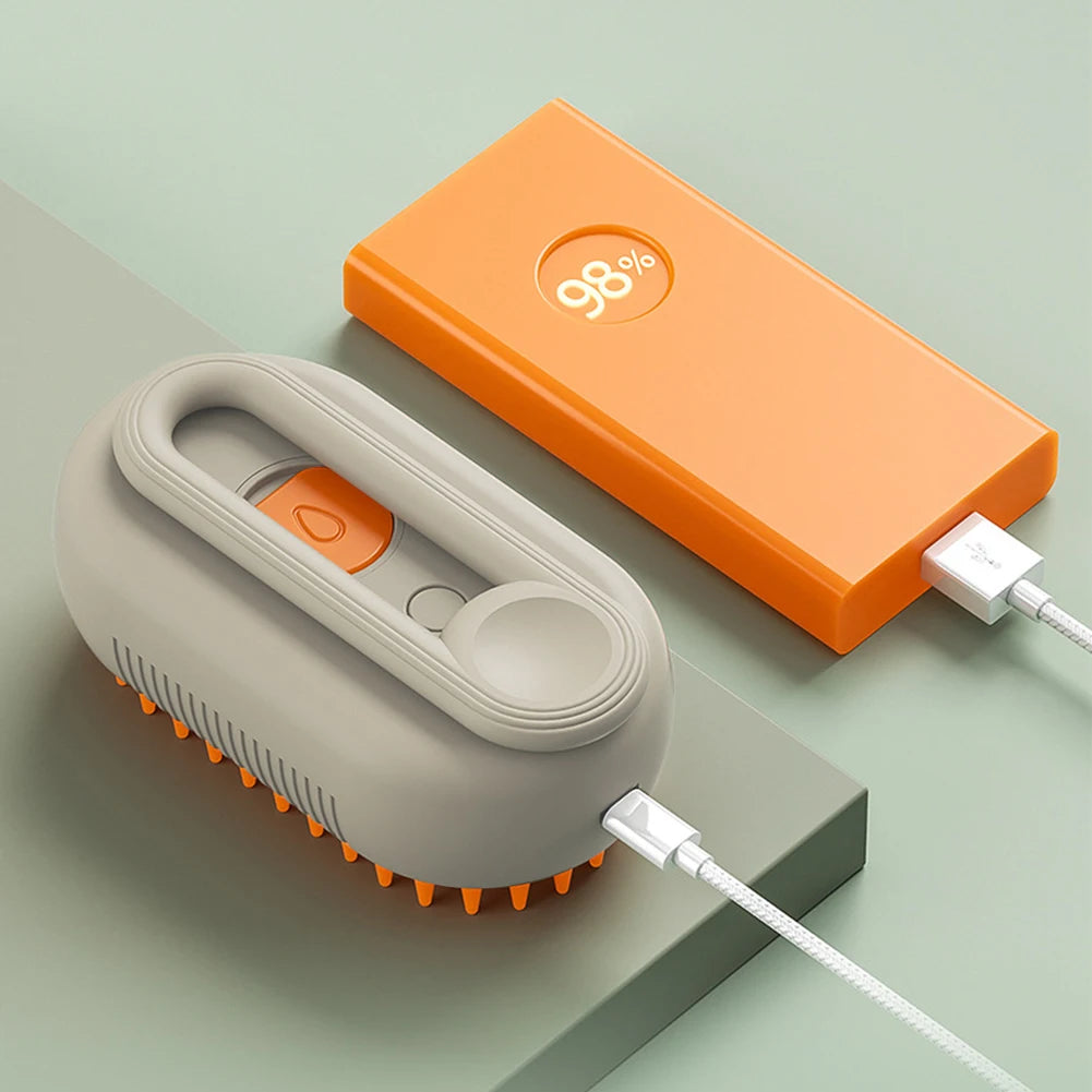 Pet Steamy Brush & Hair Remover Steam Brush Steamy Dog