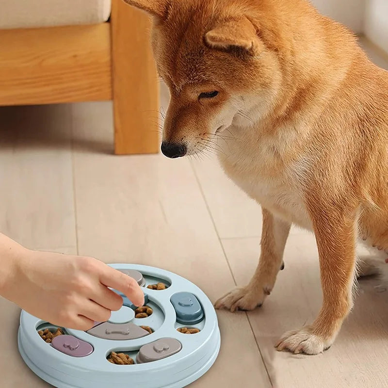 Dog Slow-Feed Puzzle Bowl  Interactive Dog Food Hiding Toy