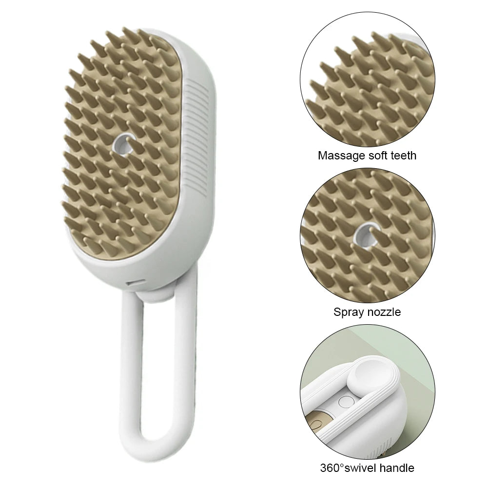 Pet Steamy Brush & Hair Remover Steam Brush Steamy Dog