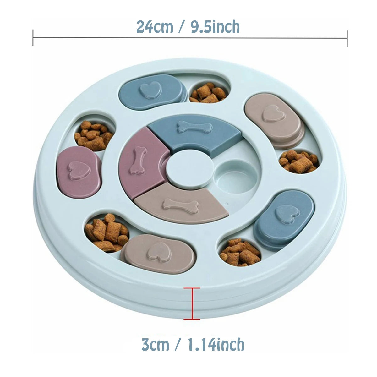 Dog Slow-Feed Puzzle Bowl  Interactive Dog Food Hiding Toy