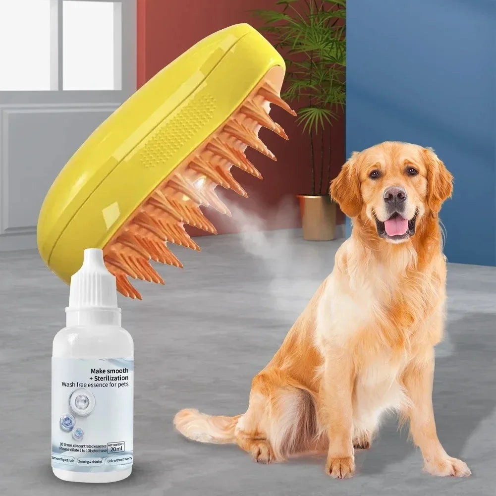 Electric Pet Sprayer Brush – Steam, Groom & Relax