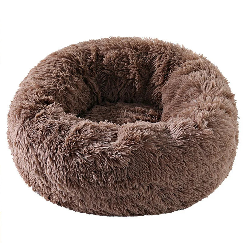 Winter Cat & Dog Bed – Soft Round Nest
