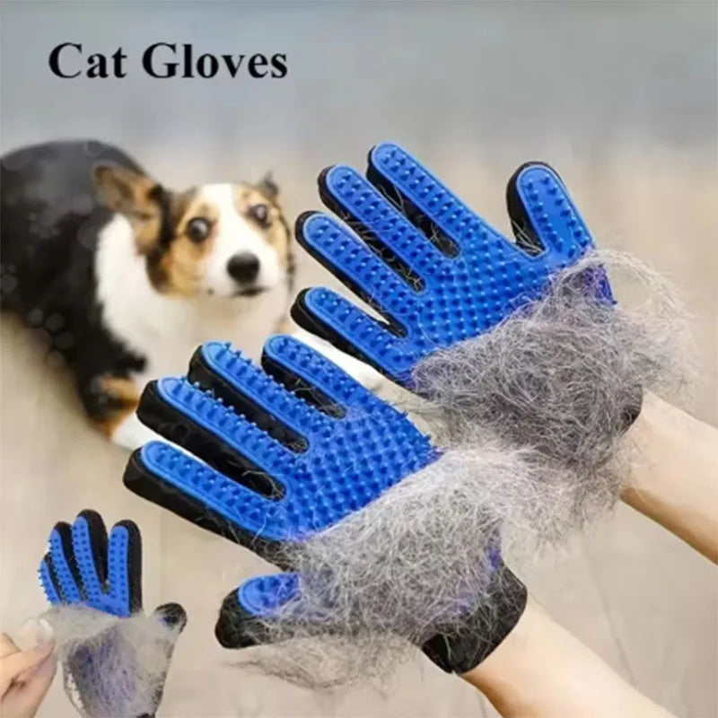 Pet Hair Removal Glove – Grooming & Massage