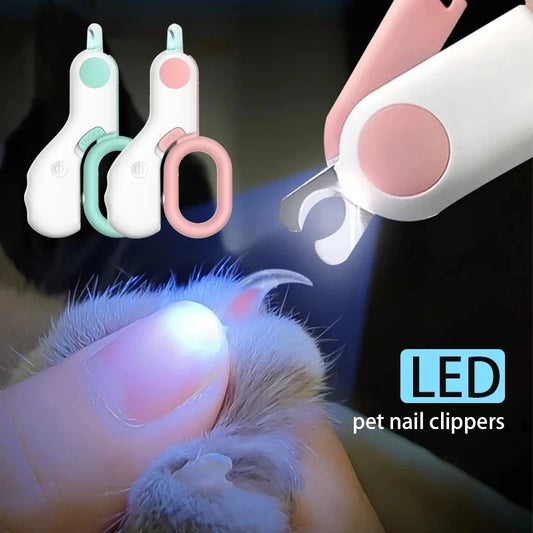 Safe Pet Nail Clipper – LED Grooming for Cats & Dogs