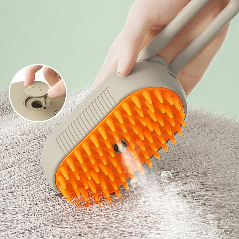 Pet Steamy Brush & Hair Remover Steam Brush Steamy Dog