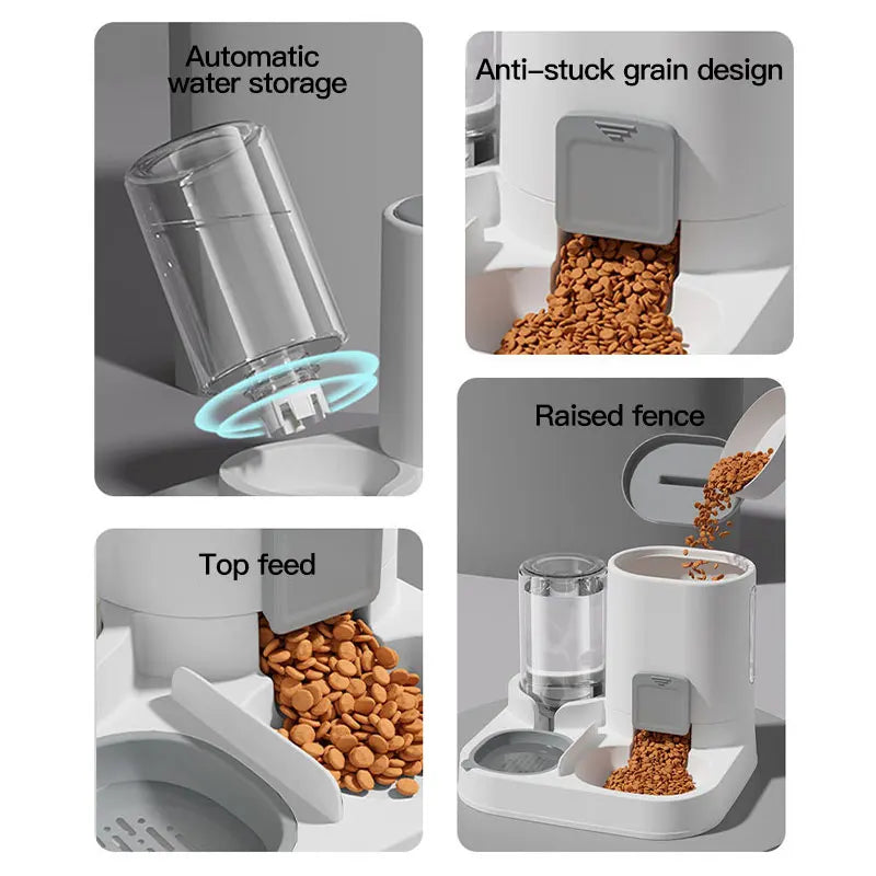 Gravity-Fed Cat Feeder – Large Capacity & Spill-Proof
