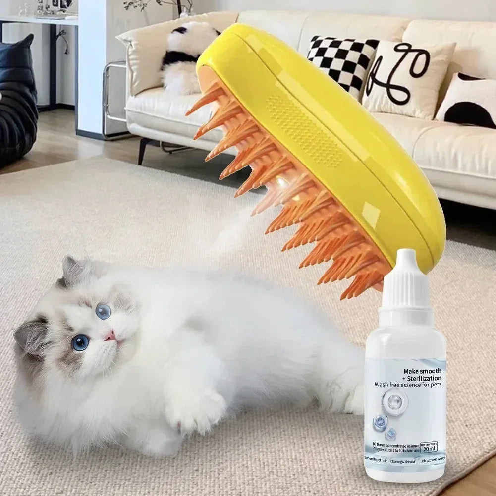Electric Pet Sprayer Brush – Steam, Groom & Relax