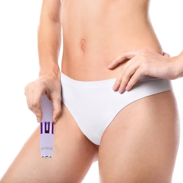 2 In 1 Bikini Trimmer For Women Dual Head Cordless Body Shaver IPX5 Waterproof Rechargeable Pubic Hair Razor Wet And Dry Use For Bikini Underarm Leg Arm Body Face