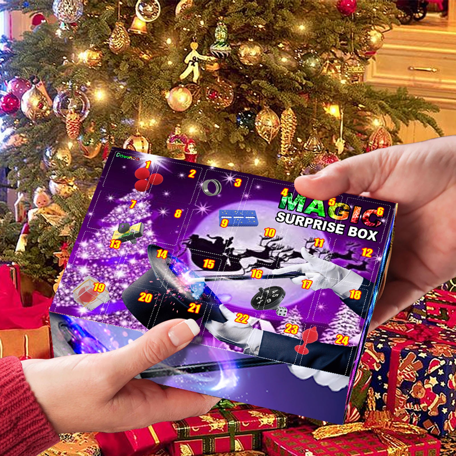 Magic Decompression Blind Box Christmas Spirit Gift Magic Props Blind Box Magic Toys Blind Box