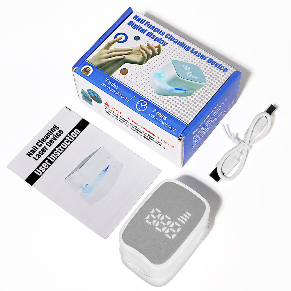 LED Light Nail Treatment ,Nail Fungus Treatment Device, Foldable Home Care For Discolored & Thickened Toenails Fingernails, Suitable For Home & Travel Use